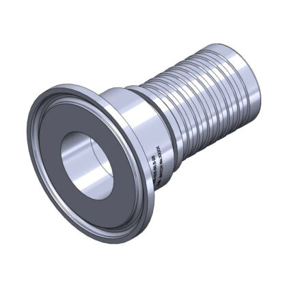 316SS Triclover Flange x Hygienic Hose Tail
